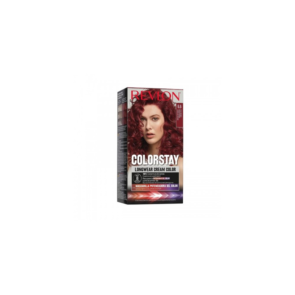 Revlon Colorstay Longwear Cream Color Tinta Per Capelli N.6.6 Rosso Intenso 