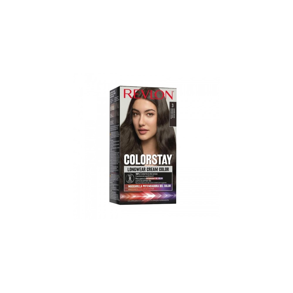 Revlon Colorstay Longwear Cream Color Tinta Per Capelli N.3 Castano Scuro 
