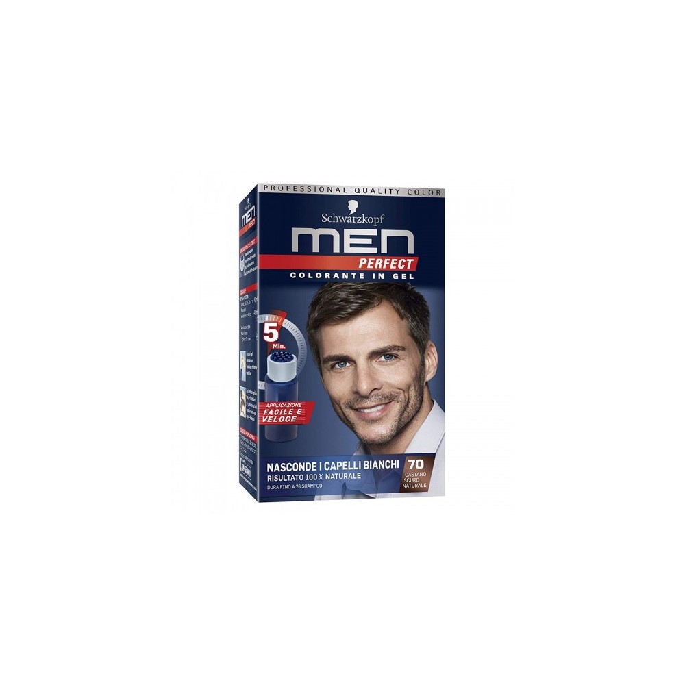 Schwarzkopf Men Perfect Colorante In Gel N. 70 Castano Scuro Naturale 