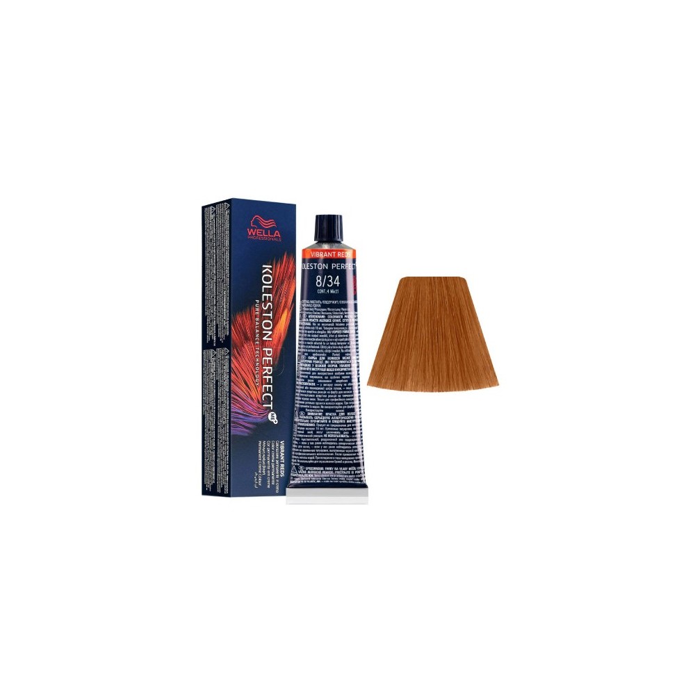 Wella Koleston Perfect Me+ Tintura Per Capelli N. 8/34 Biondo Chiaro Oro Ramato 