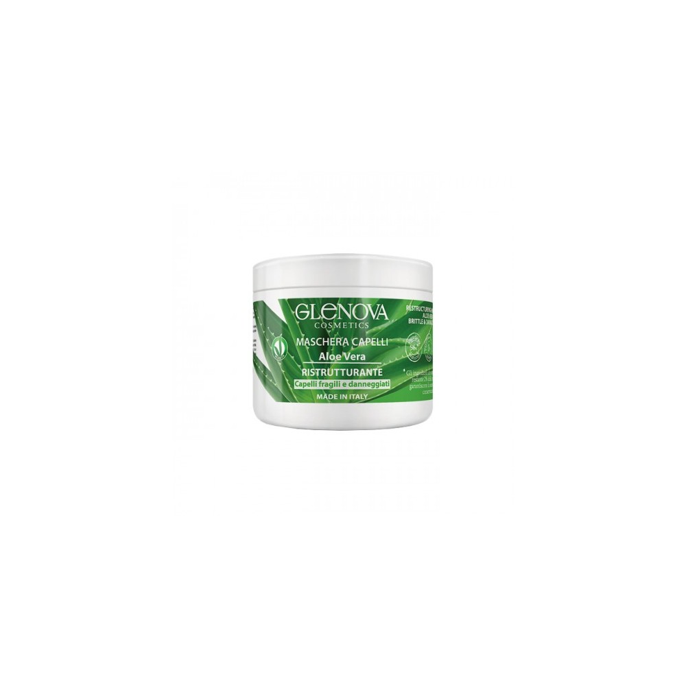 Glenova Maschera Per Capelli Ristrutturante All'Aloe Vera 500 Ml 