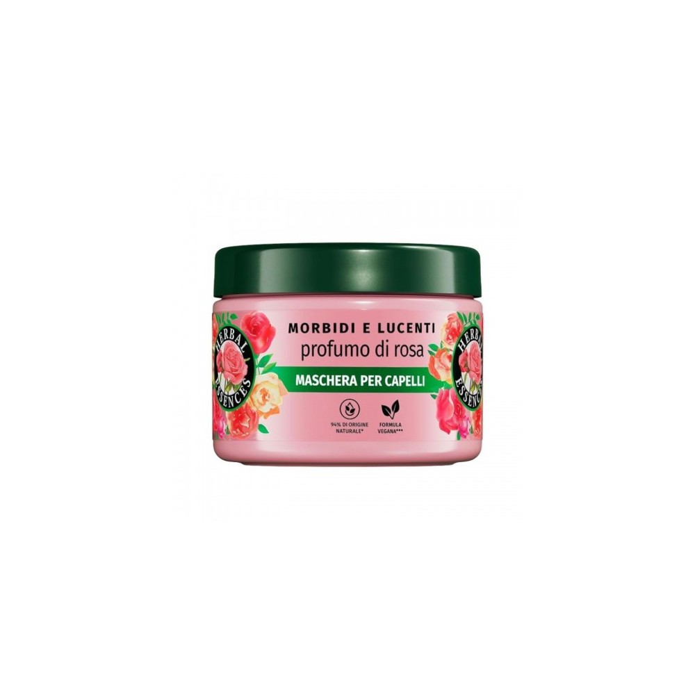 Herbal Essences Morbidi E Lucenti Maschera Per Capelli Al Profumo Di Rosa 300 Ml 