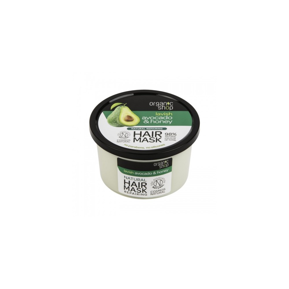 Organic Shop Avocado & Miele Maschera Riparatrice Per Capelli 250 Ml 