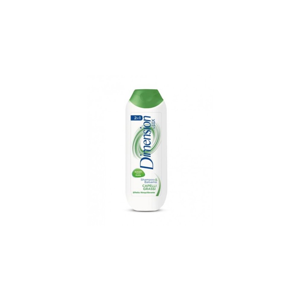 Dimension By Lux 2In1 Shampoo & Balsamo Capelli Grassi 250 Ml 