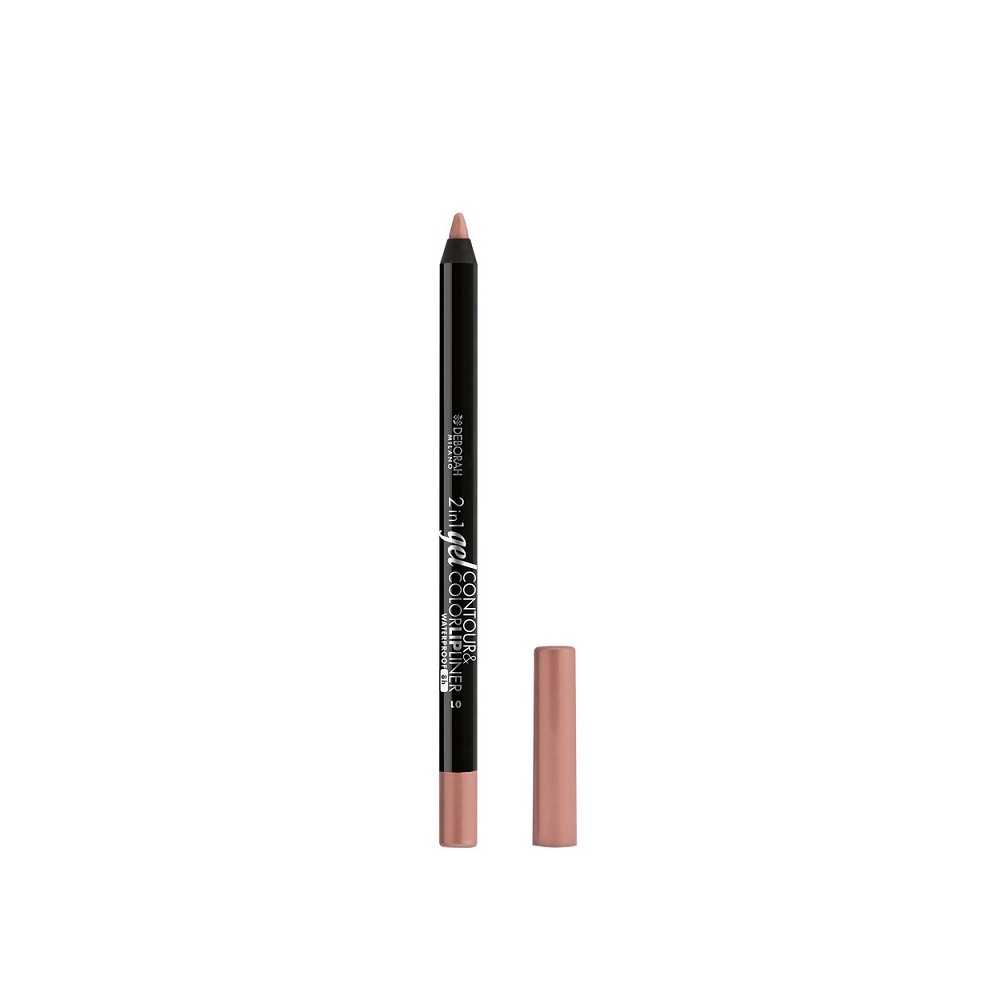 Deborah 2in1 Gel Contour & Color Lipliner Matita Labbra - 01 Nude Rose 