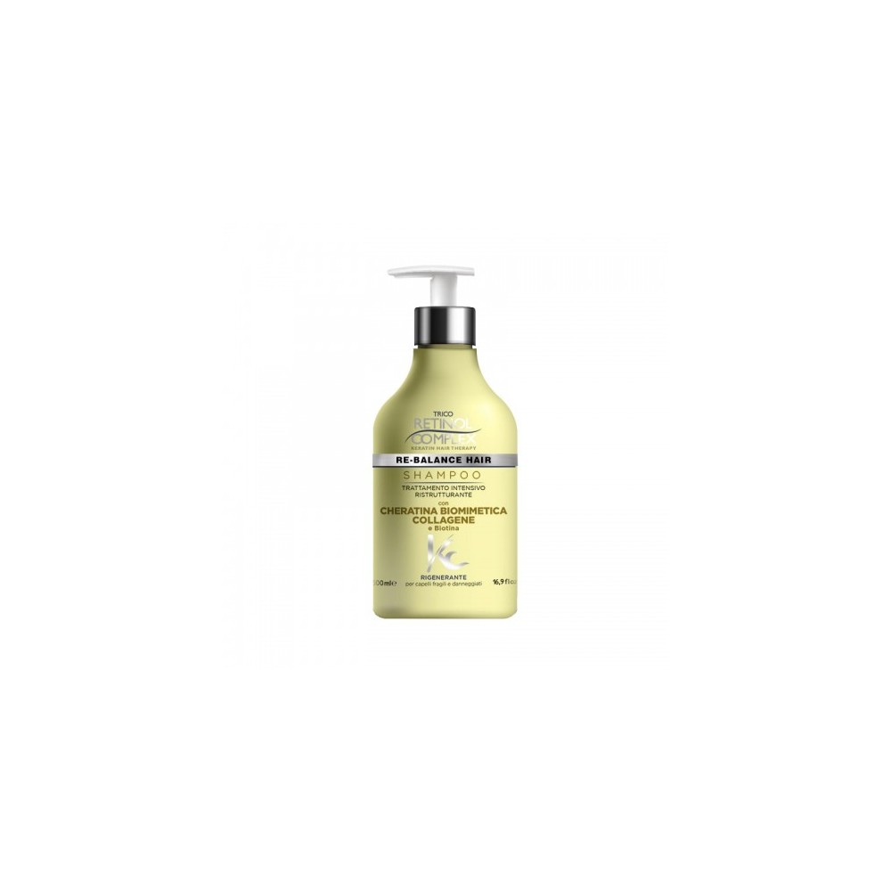 Retinol Complex Shampoo Con Cheratina Biomimetica Ristrutturante 500 Ml 