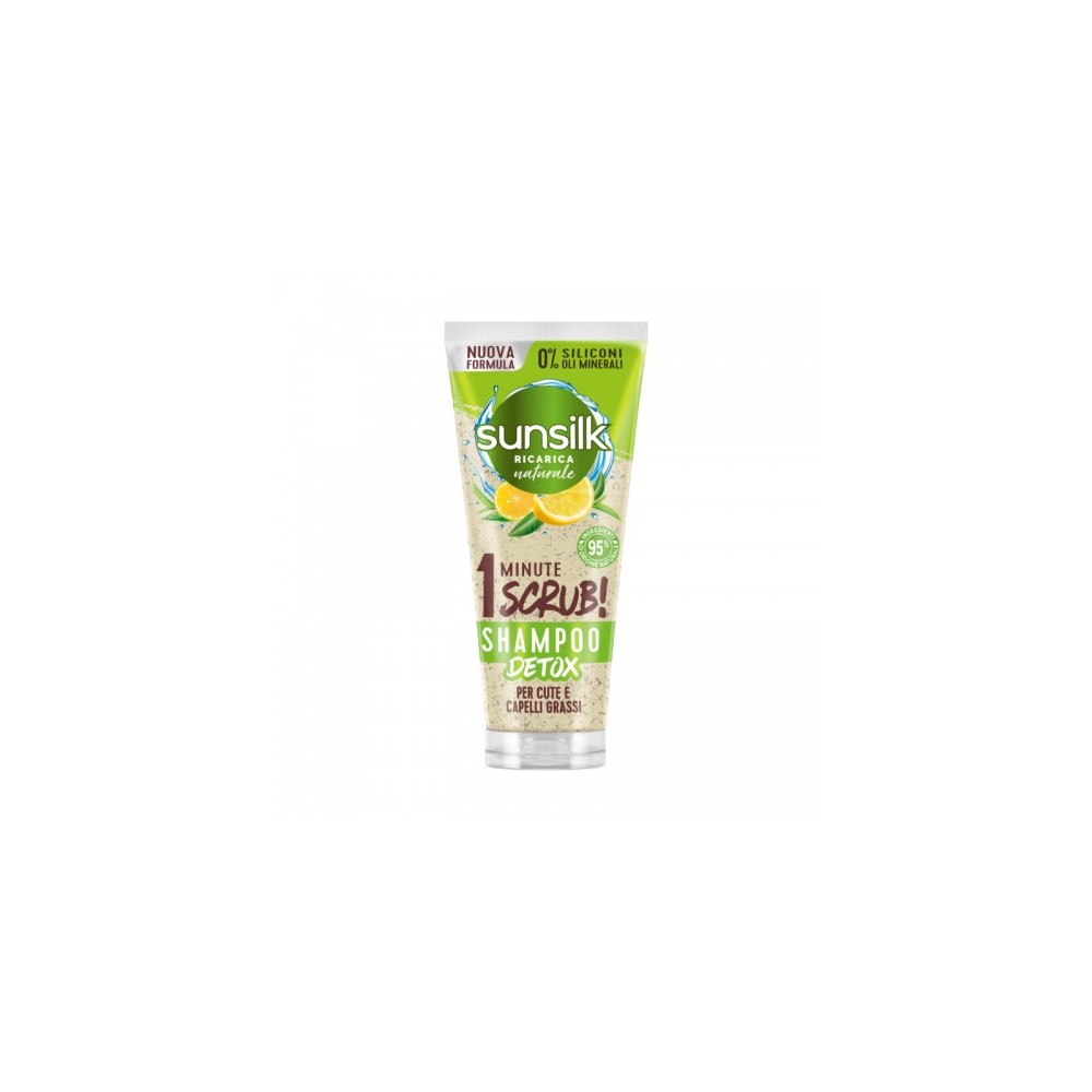 Sunsilk 1 Minute Scrub Shampoo Detox Per Cute E Capelli Grassi 200 Ml 