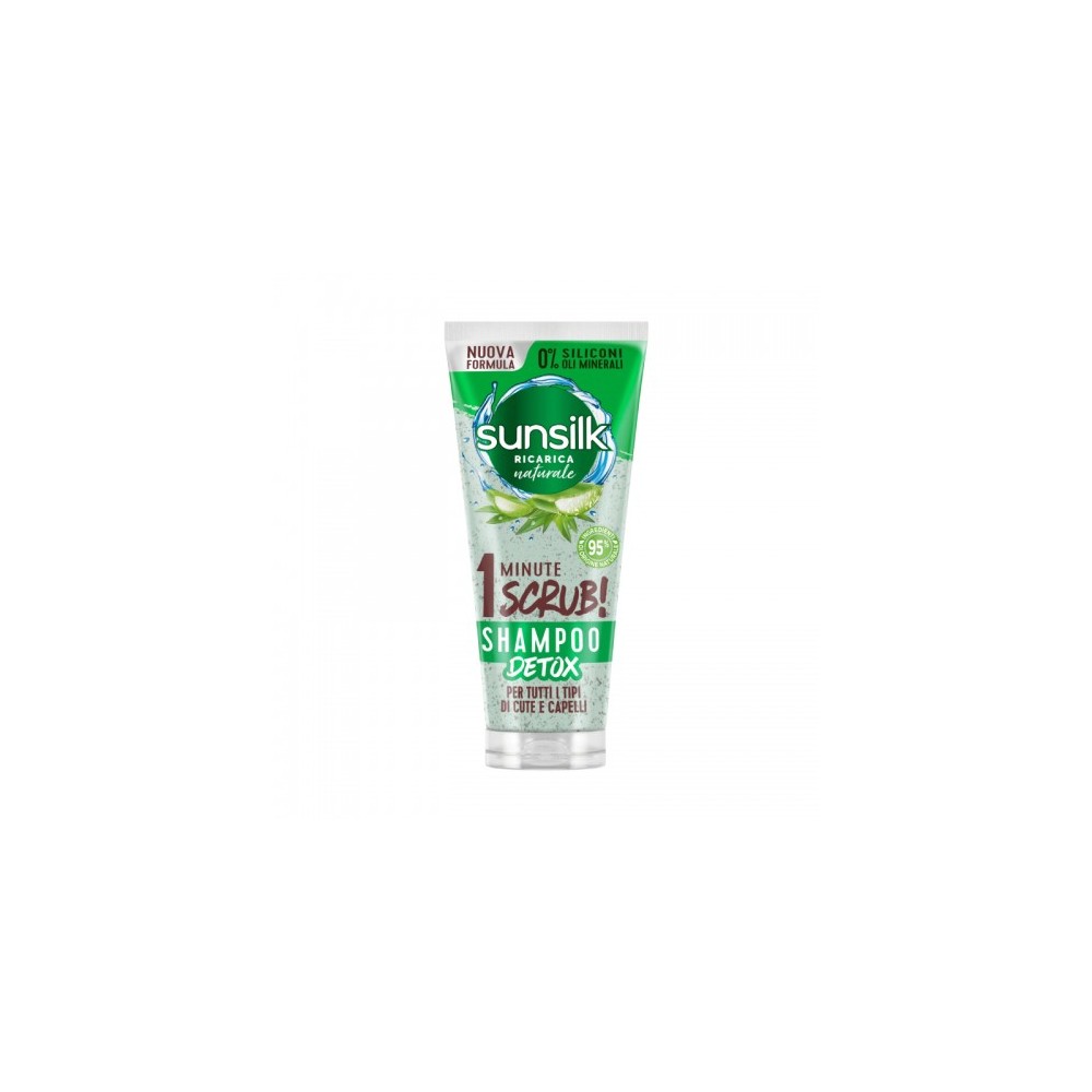 Sunsilk 1 Minute Scrub Shampoo Detox Per Tutti I Tipi Di Capelli 200 Ml 