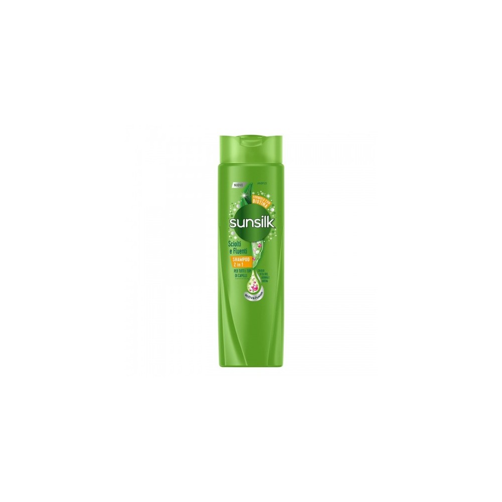 Sunsilk Sciolti E Fluenti Shampoo 2In1 Per Tutti I Tipi Di Capelli 250 Ml 
