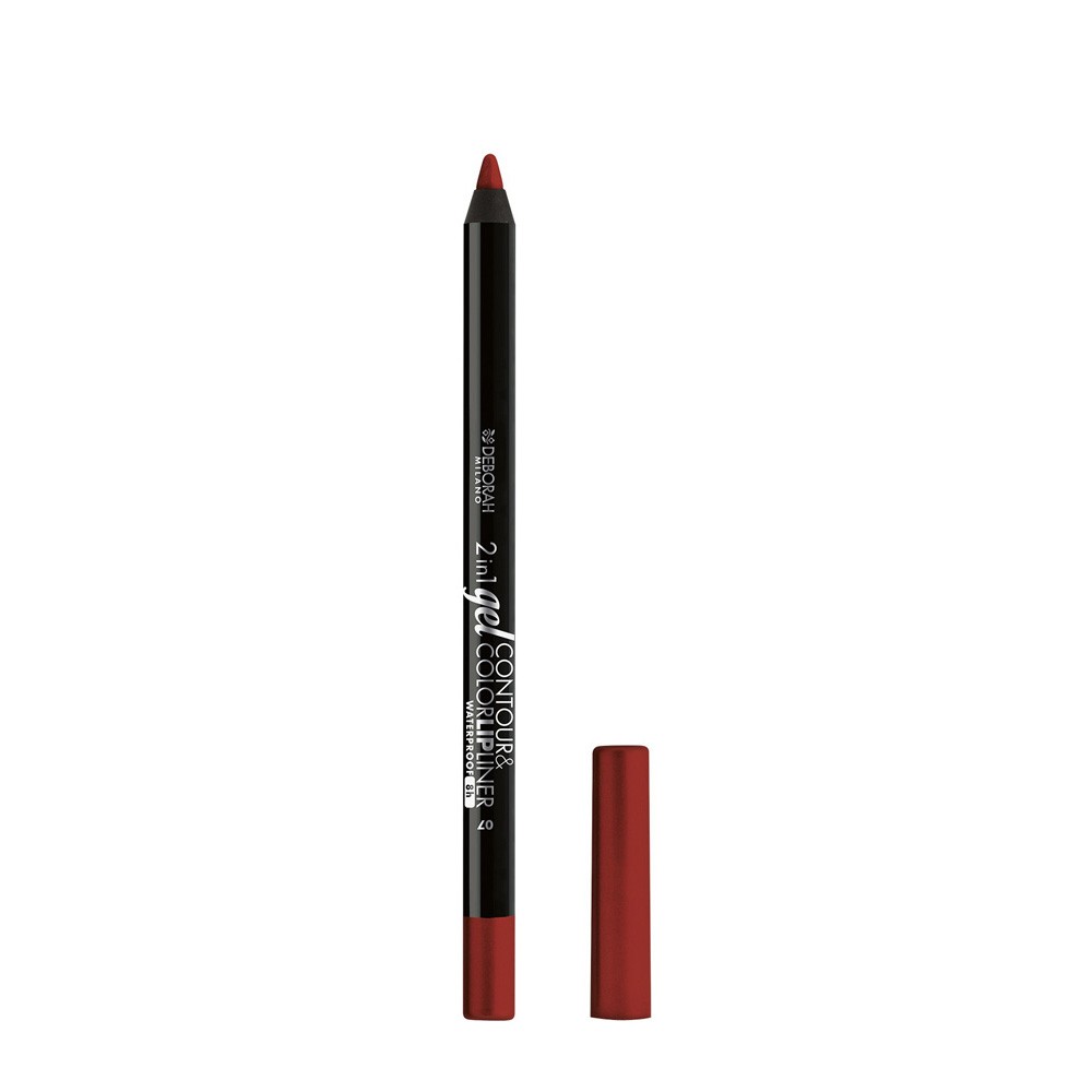 Deborah 2in1 Gel Contour & Color Lipliner Matita Labbra - 07 True Red 