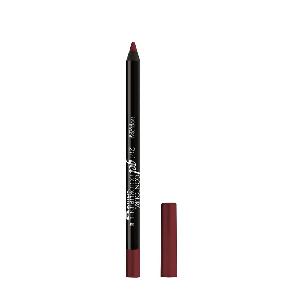 Deborah 2in1 Gel Contour & Color Lipliner Matita Labbra - 08 Deep Cherry 