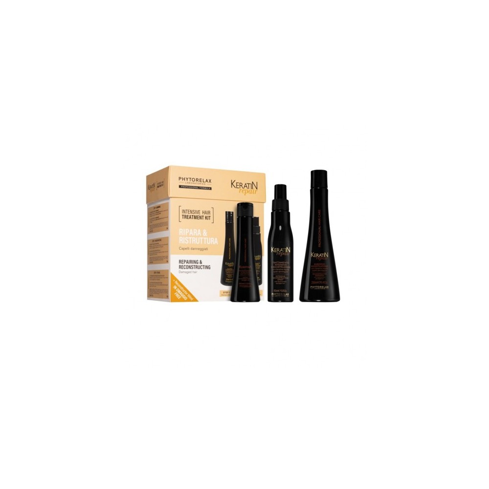 Phytorelax Cofanetto Keratin Repair Ripara & Ristruttura Per Capelli Danneggiati 