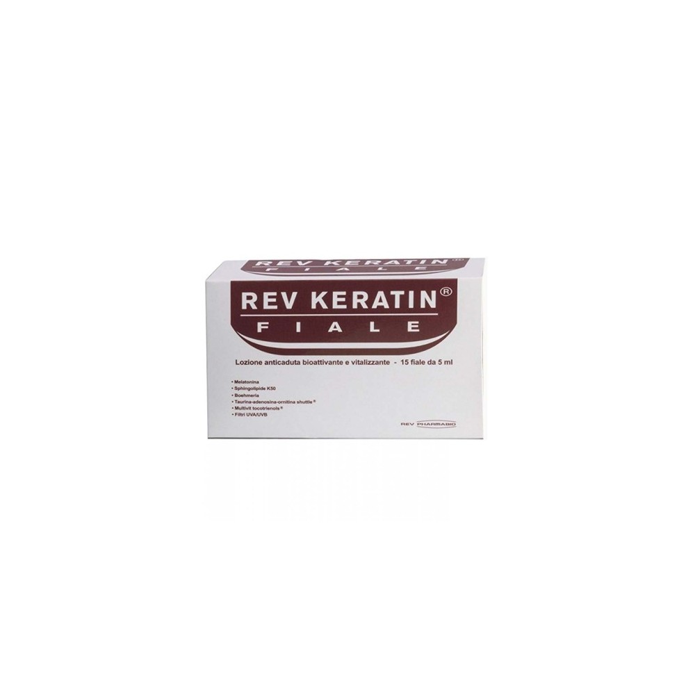 Rev Pharmabio Rev Keratin Trattamento Anticaduta Per Capelli 15 Fiale 