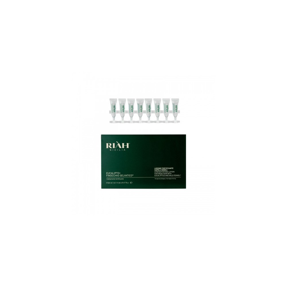 Riah Eucalipto E Finocchio Selvatico Lozione Fortificante 8 Fiale Da 5 Ml 