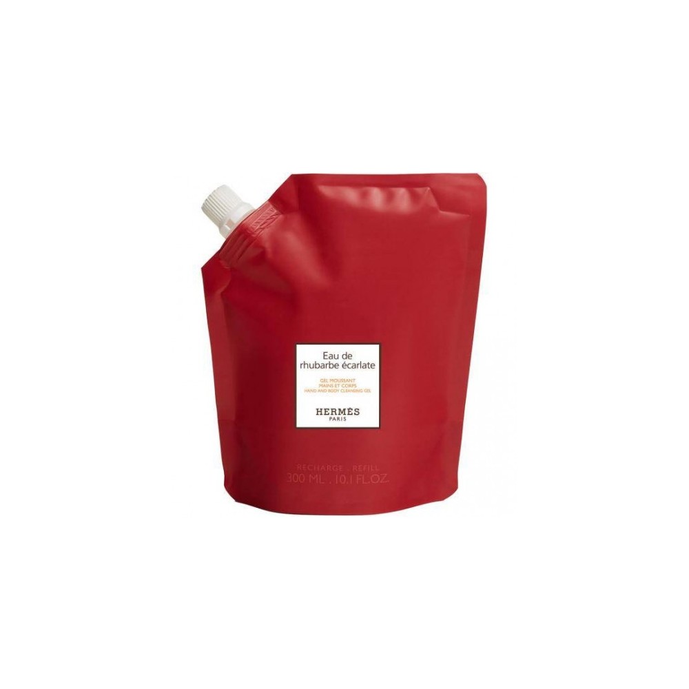 Hermes Eau De Rhubarbe Écarlate Gel Schiuma Mani E Corpo 300 Ml Ricarica 