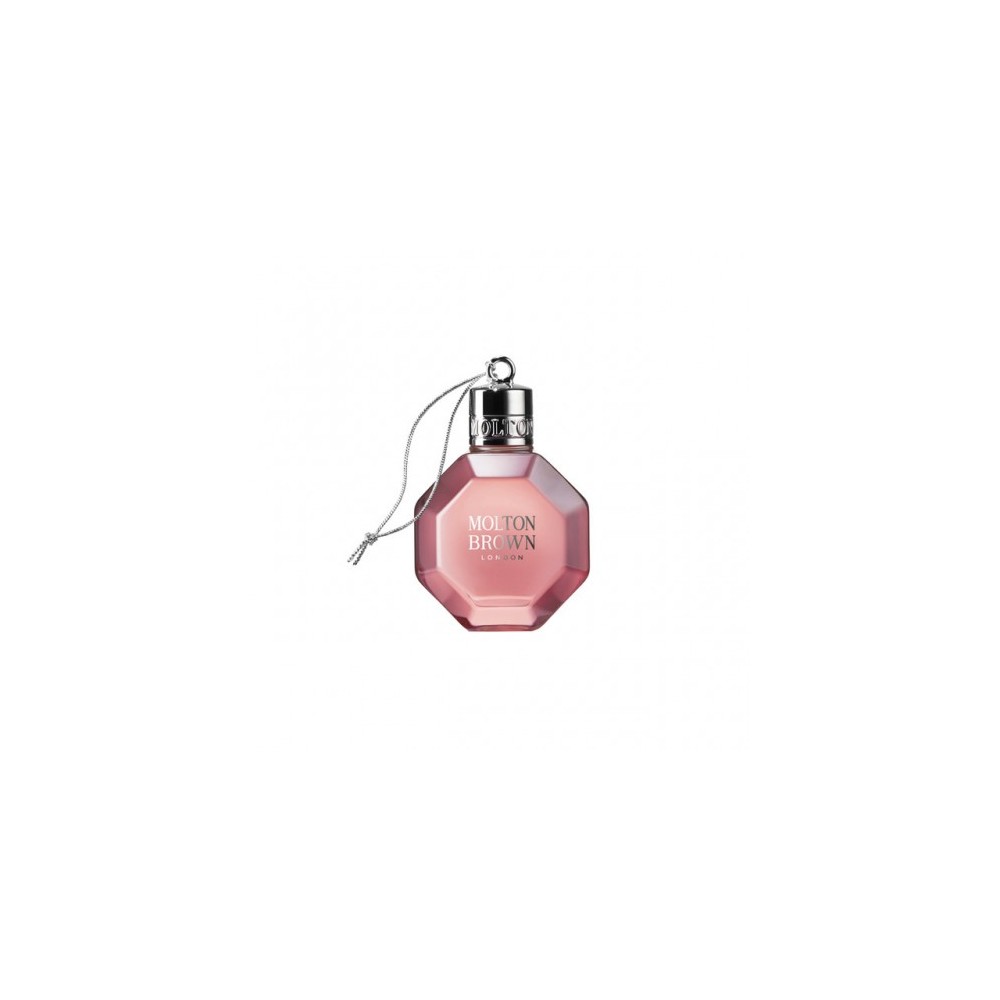 Molton Brown Delicious Rhubarb & Rose Shower Bauble Pallina Di Natale Con Gel Doccia 75 Ml 