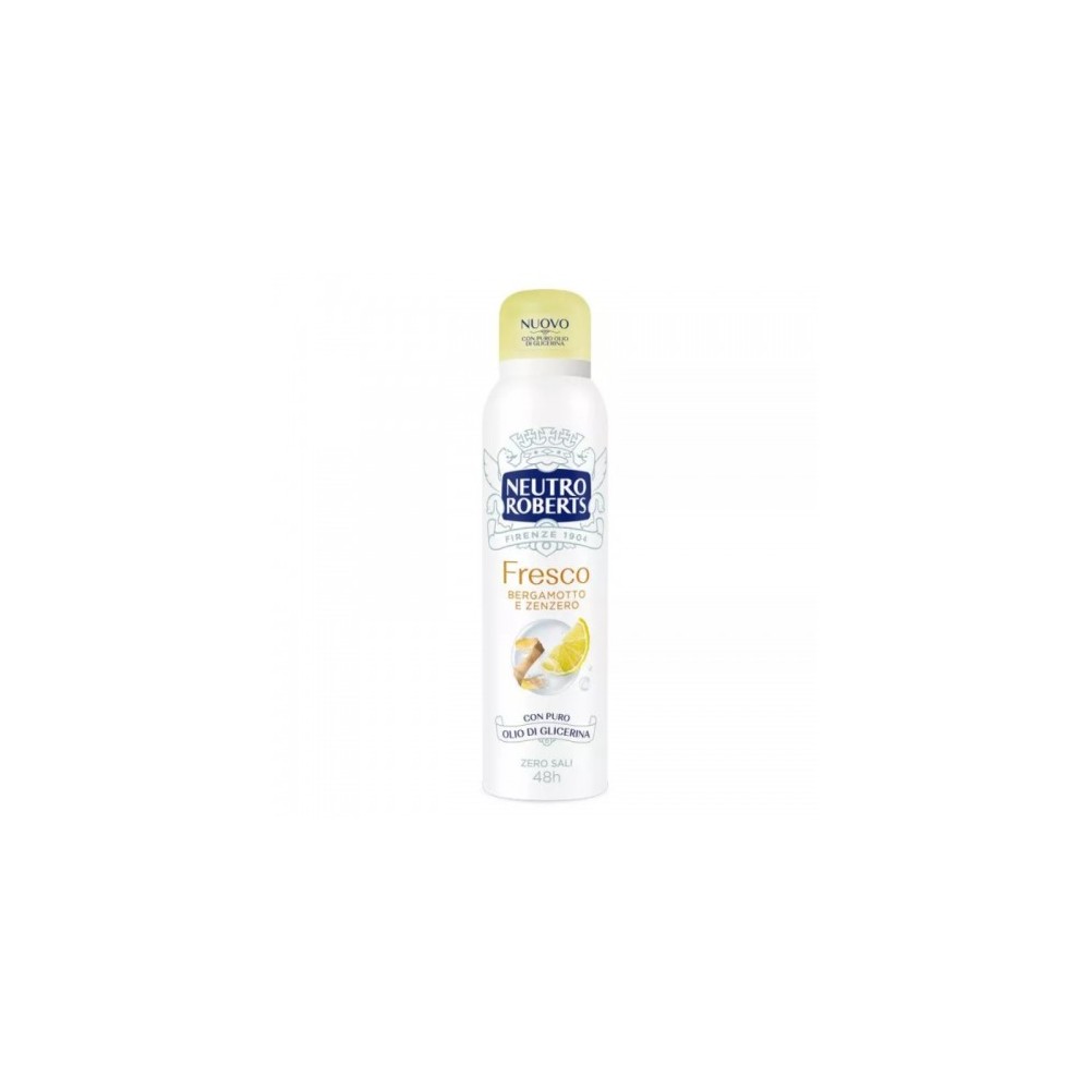 Neutro Roberts Fresco Bergamotto E Zenzero Deodorante Spray 150 Ml 