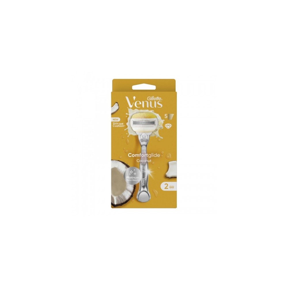 Gillette Venus Comfortglide Coconut Rasoio Manuale + 2 Lamette 