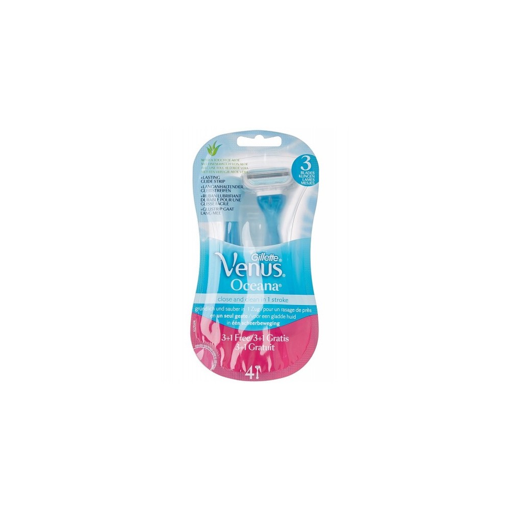 Gillette Venus Oceana Rasoio Usa E Getta Confezione 3 Pezzi + 1 
