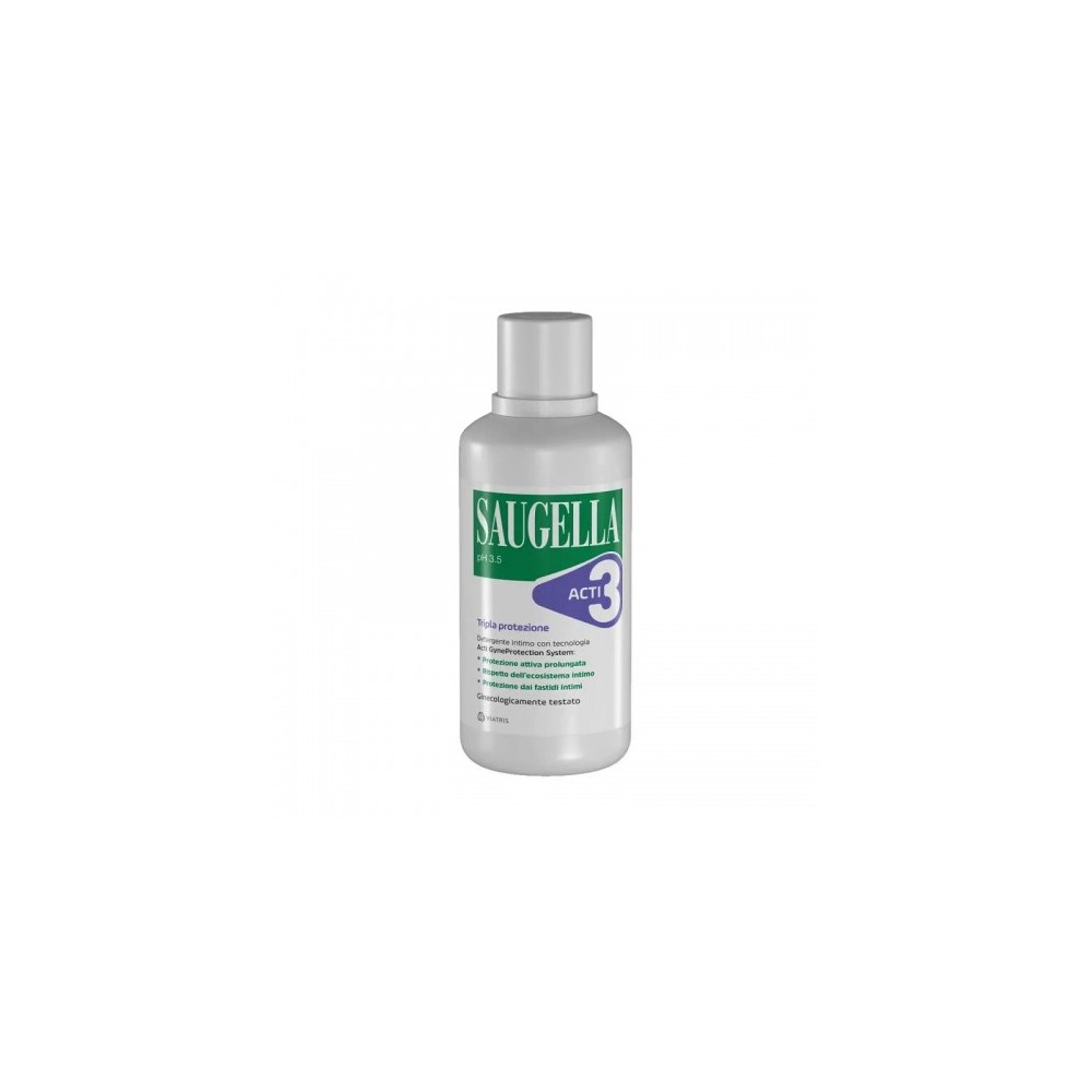 Saugella Acti3 Tripla Protezione Detergente Intimo 500 Ml 
