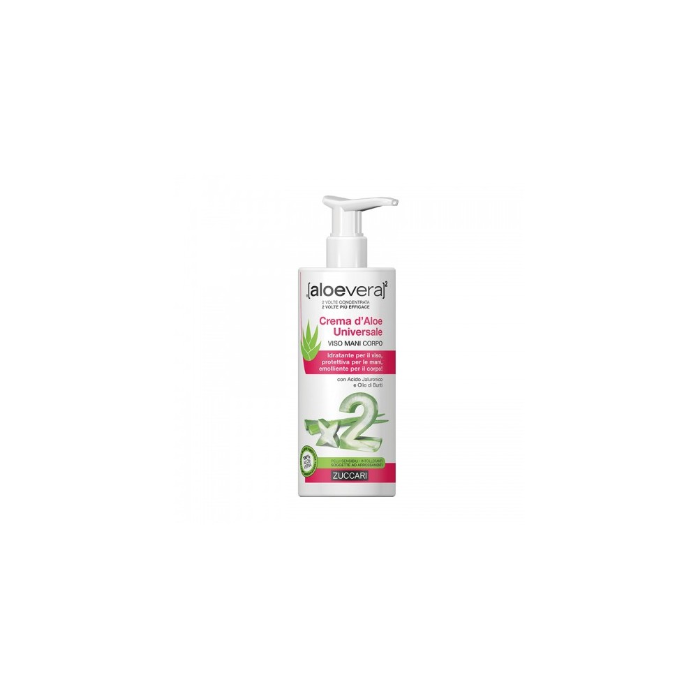 Zuccari Aloevera Crema D'Aloe Universale Per Viso, Mani E Corpo 300 Ml 