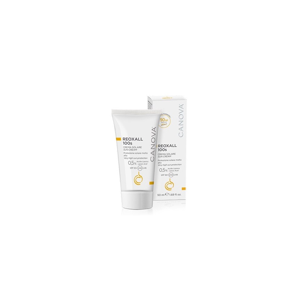 Canova Reoxall 100S Crema Solare Protezione Molto Alta Per Pelli Delicate 50 Ml 