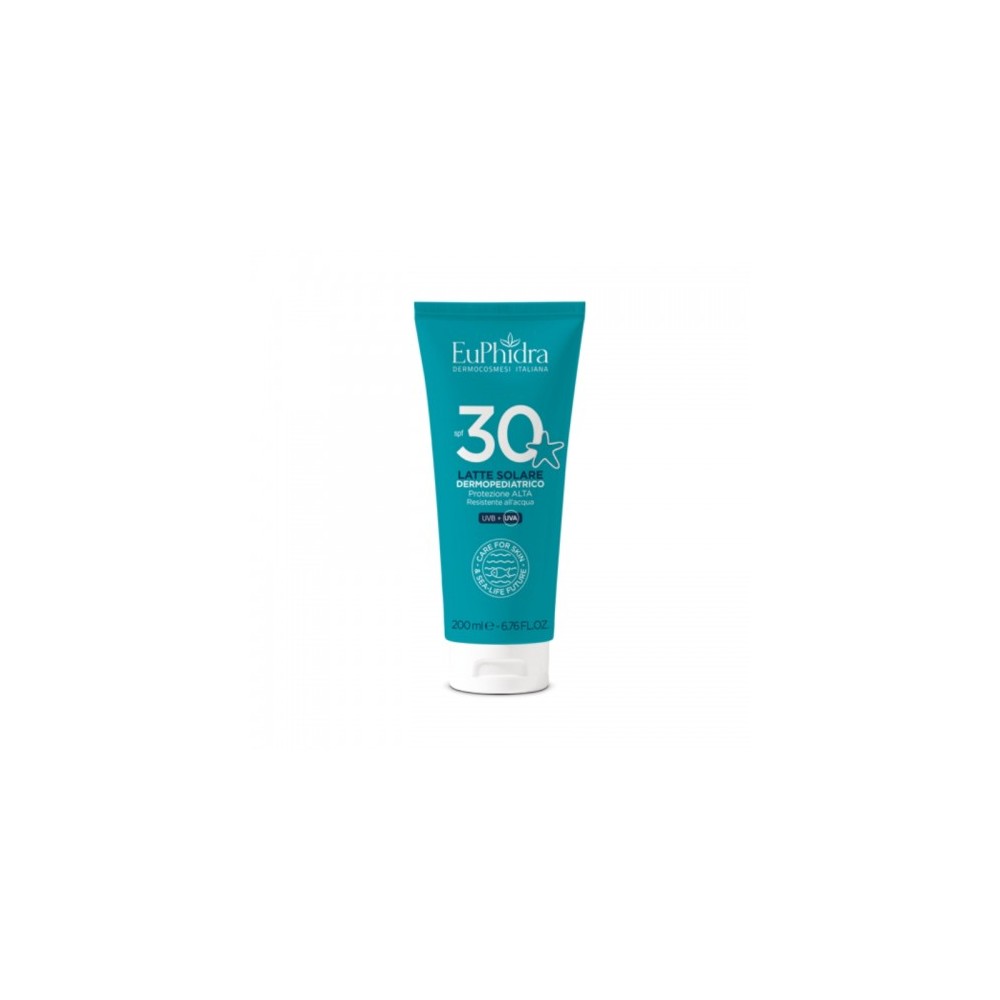 Euphidra Latte Solare Dermopediatrico Spf30 Protezione Solare Bimbi 200 Ml 