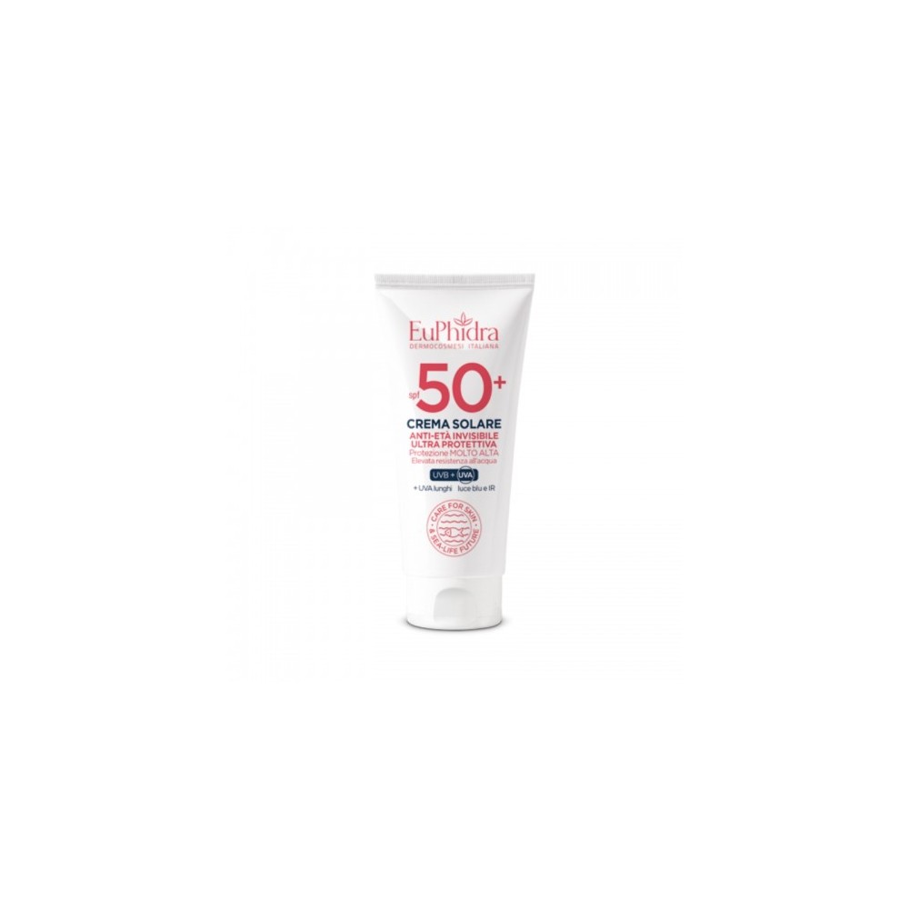 Euphidra Crema Solare Anti-Età Invisibile Ultraprotettiva Spf50+ Protezione Solare 50 Ml 