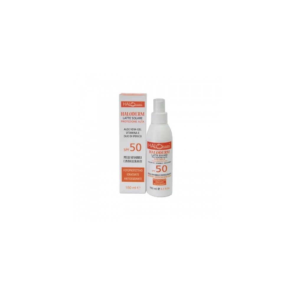 Halo Pharma Haloderm Spf50 Latte Solare Corpo Protezione Alta 150 Ml 