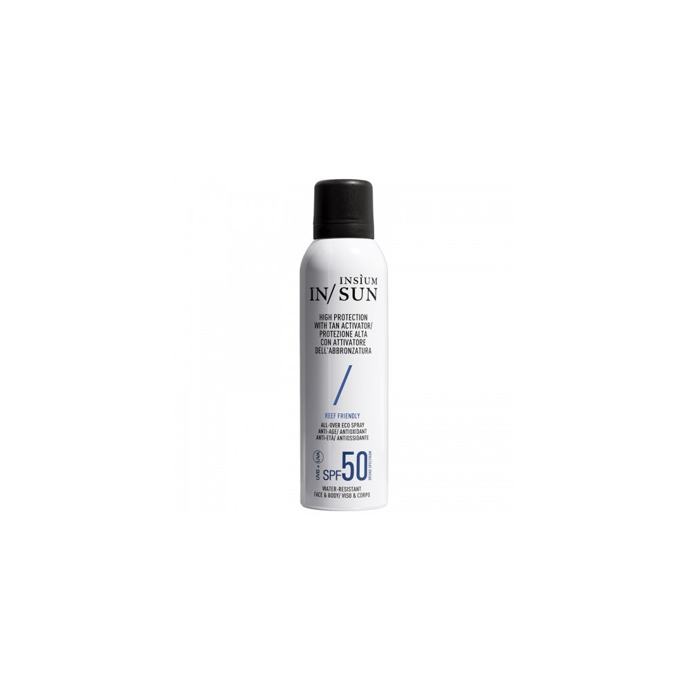 Insium In/ Sun Protezione Solare Alta Spf50 Con Attivatore Dell'Abbronzatura 150 Ml Spray 