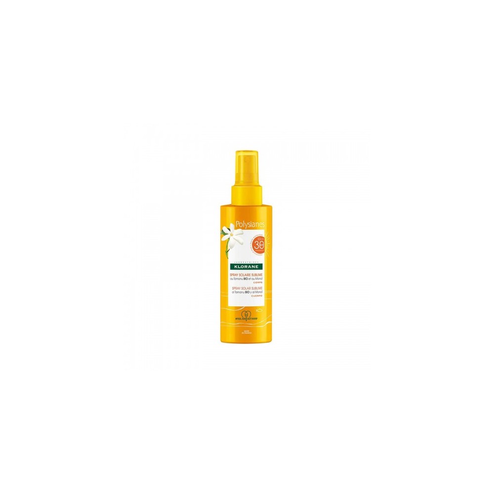 Klorane Polysianes Spray Solare Sublime Spf30 Con Tamanu Bio E Monoi 200 Ml 