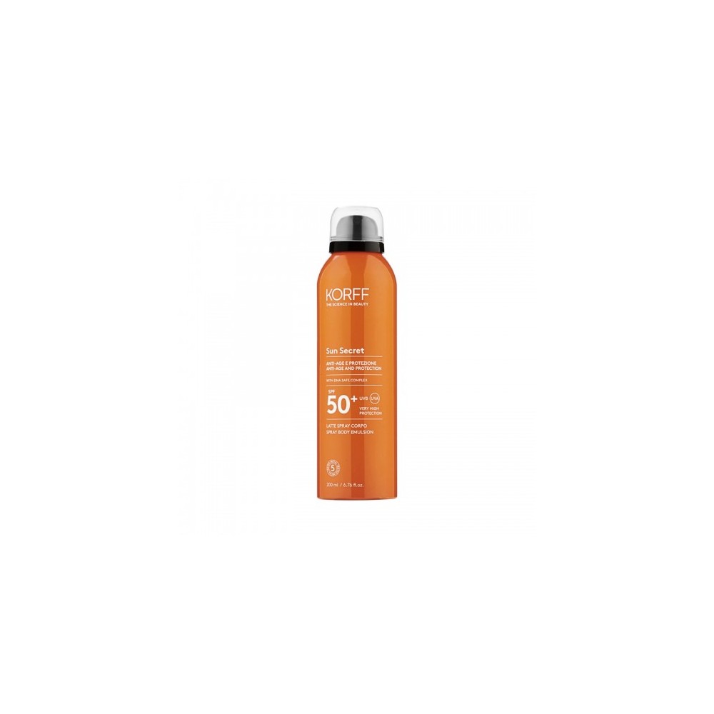 Korff Sun Secret Spf50+ Latte Corpo Spray 200 Ml 
