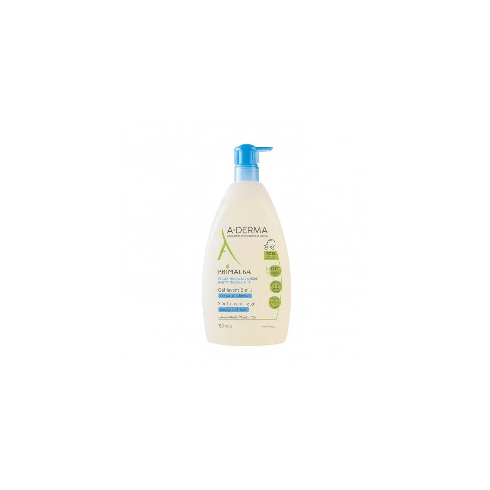 Aderma Primalba Gel Lavante Corpo E Capelli 750 Ml 