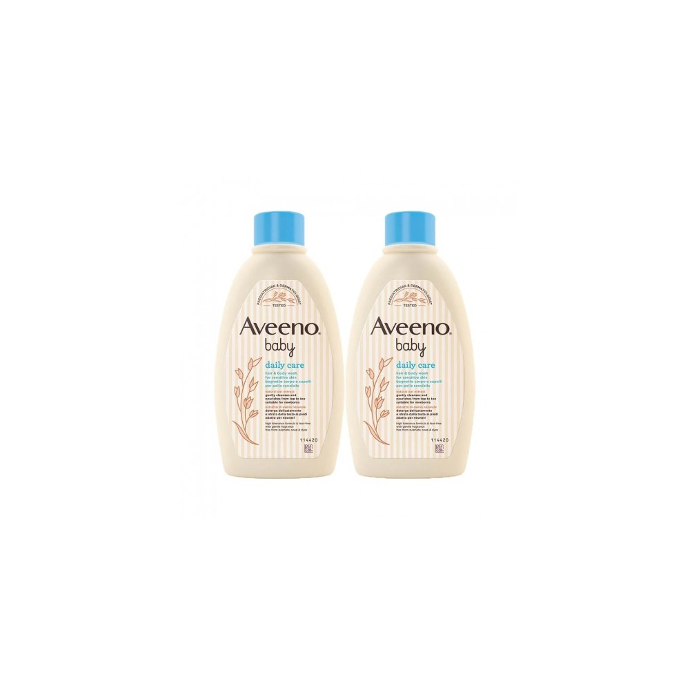 Aveeno Baby Daily Care Detergente Corpo E Capelli 2X250 Ml 