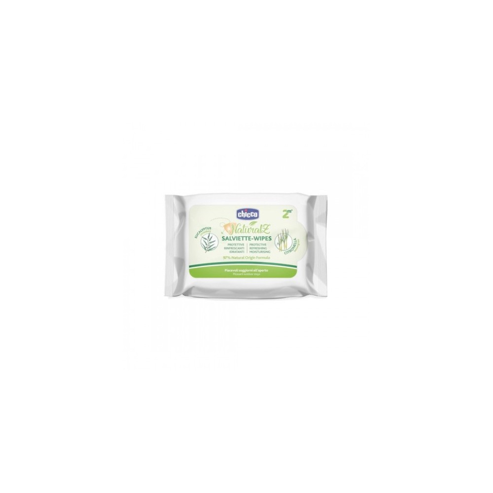 Chicco Naturalz 20 Salviette Protettive E Rinfrescanti 