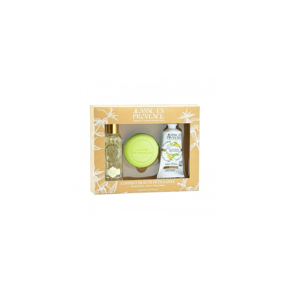 Jeanne En Provence Cofanetto Verveine Cédrat Edp Donna 60 Ml Spray + Crema Mani 75 Ml + Sapone Solido 100 G 
