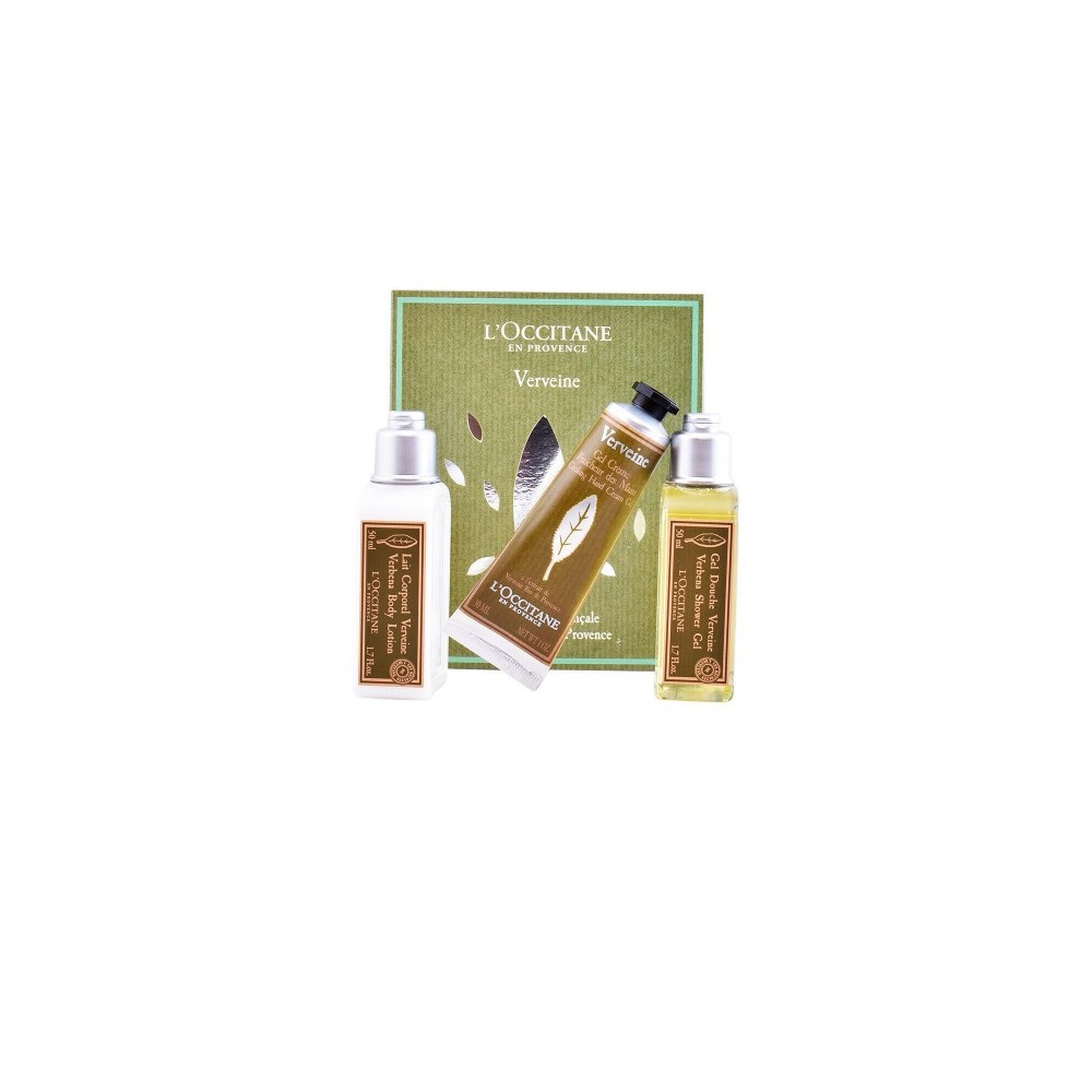 L'Occitane Verveine Cofanetto Con Crema Mani + Latte Corpo + Gel Doccia 