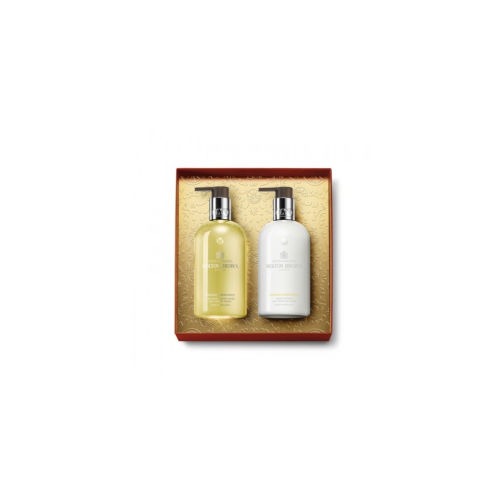 Molton Brown Cofanetto Orange & Bergamot Sapone Mani 300 Ml + Lozione Mani 300 Ml 