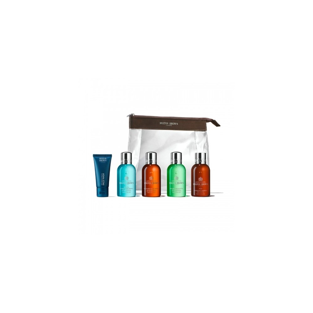 Molton Brown The Refreshed Adventurer Kit Detergente Viso Corpo E Capelli 
