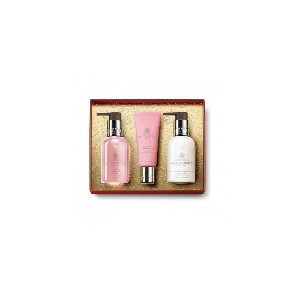 Molton Brown Delicious Rhubarb & Rose Cofanetto Per La Cura Delle Mani 