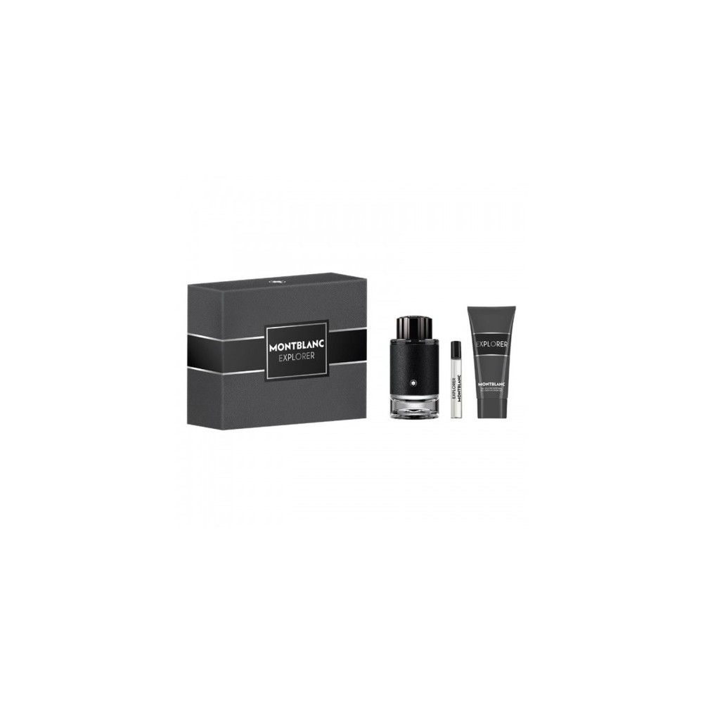 Mont Blanc Cofanetto Explorer -Eau De Parfum 100 Ml + Edp 7,5 Ml + Gel Doccia 100 Ml 