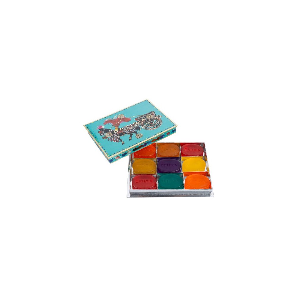 Ortigia Set Regalo 9 Saponi Assortiti Da 40 G Turchese 