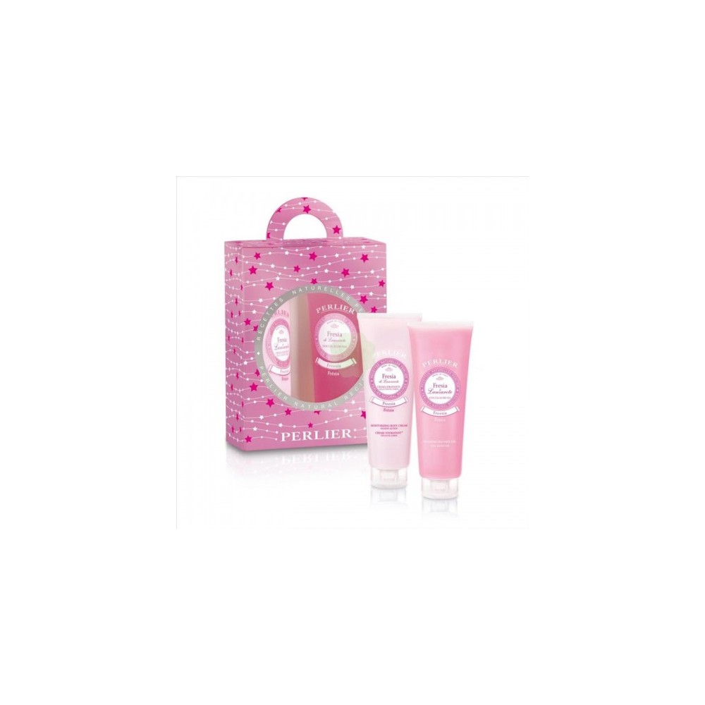 Perlier Cofanetto Natalizio Bagno Schiuma + Crema Corpo Fresia 