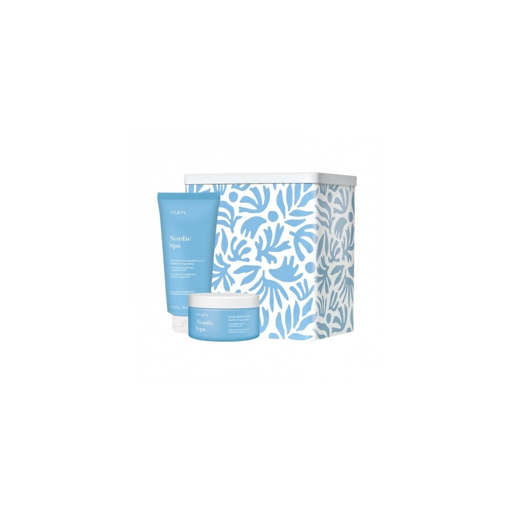 Pupa Nordic Spa Kit 1 Scrub Detergente Corpo E Gel Doccia Tonificante 