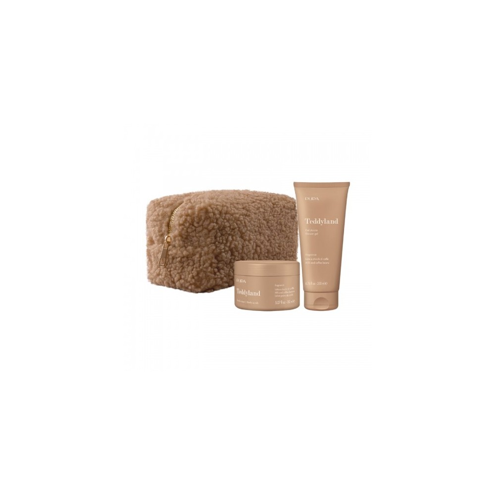 Pupa Teddyland Kit 2 Gel Doccia E Scrub Corpo N.003 Latte E Chicchi Di Caffè 