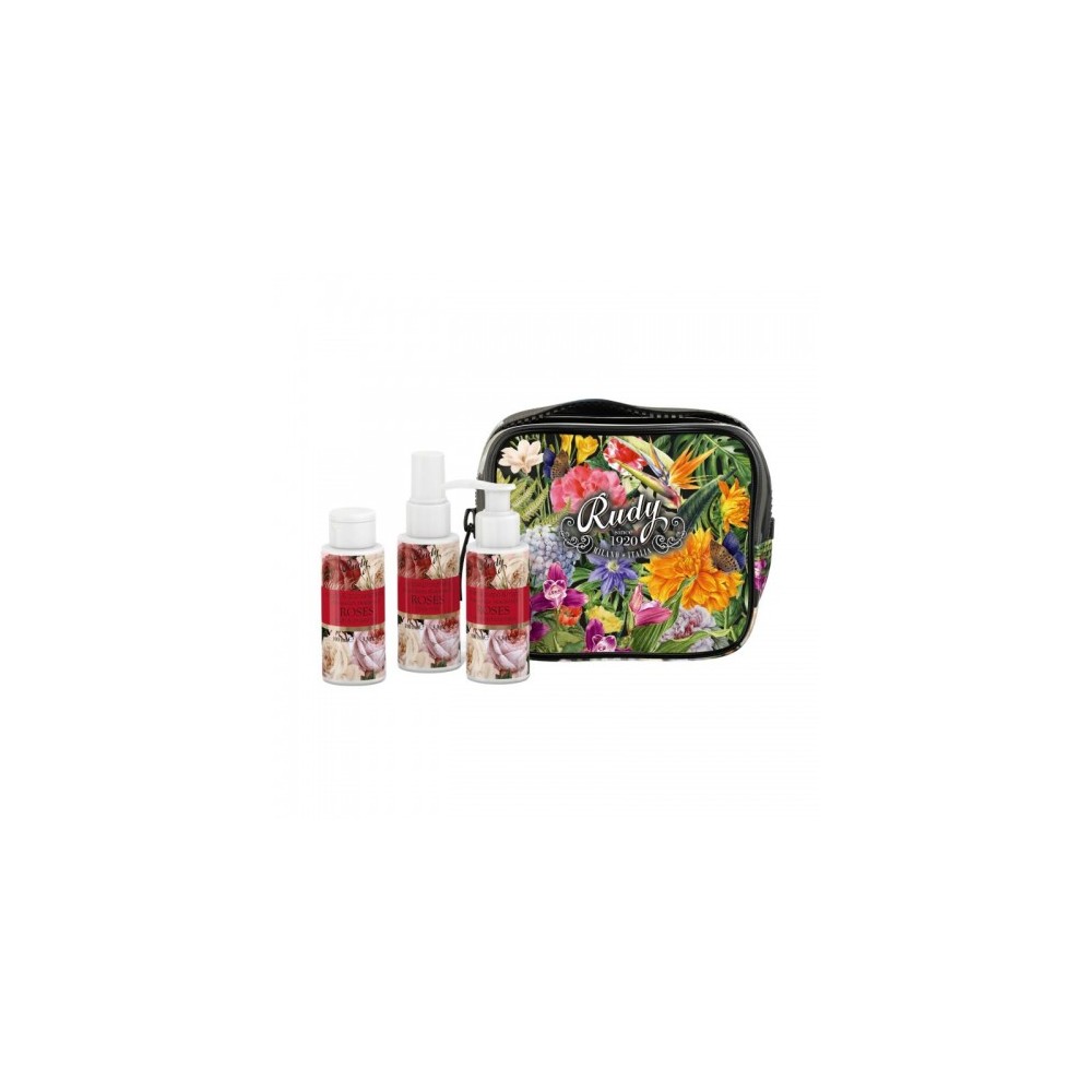 Rudy Cofanetto Roses Docciaschiuma 100 Ml + Crema Corpo 100 Ml + Acqua Profumata 100 Ml 