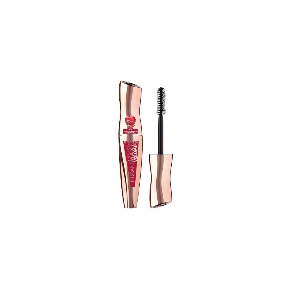 Deborah 24 Ore Instant Maxi Volume Mascara Con Olio Di Melograno 
