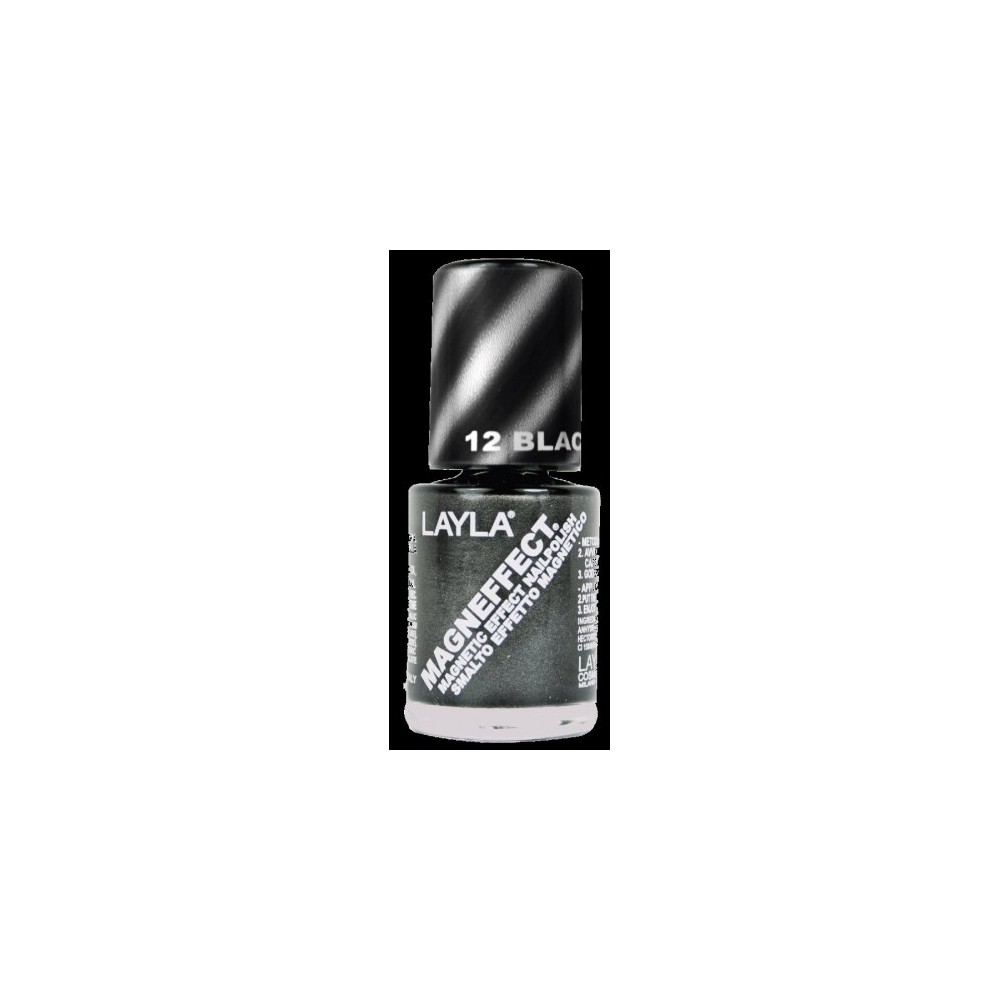 Layla Smalto Per Unghie Magneffect Effetto Magnetico N12 Black Metal 
