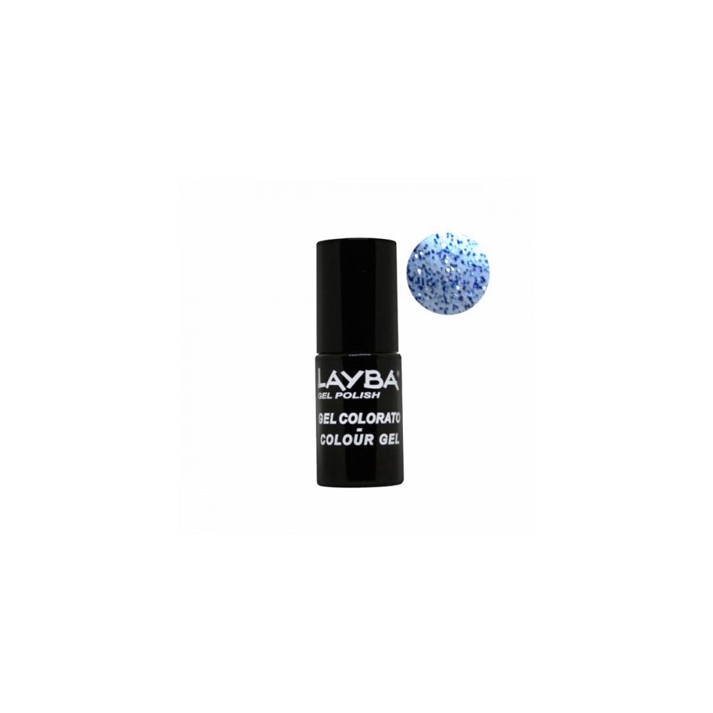 Layla Layba Gel Polish Smalto Semipermanente N. 692 Blue Glitter 