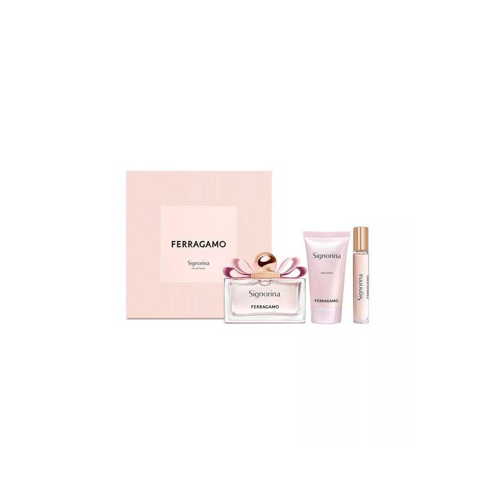 Salvatore Ferragamo Signorina Eau De Parfum 100 ml + 15 ml + Body Lotion Cofanetto 